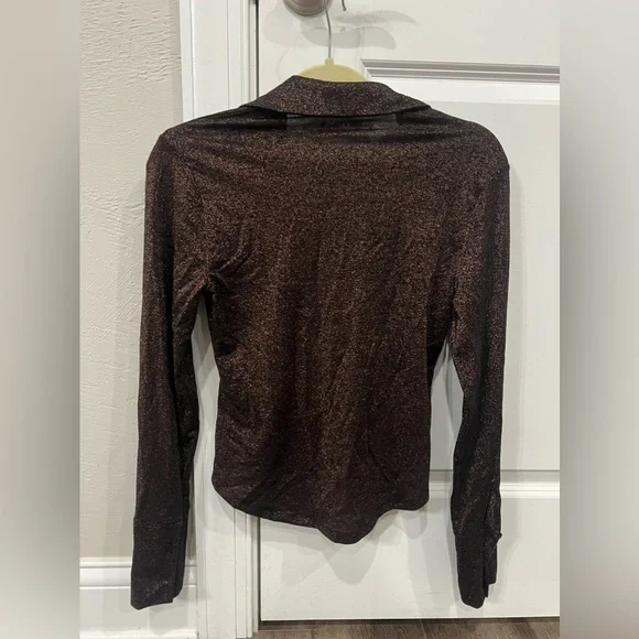 Abercrombie XS Sparkle Button Up Blouse - Picture 5 of 7